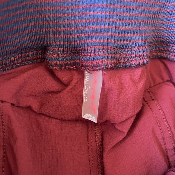 NWOT Free People Maroon Cascade Flares M - Picture 9 of 12